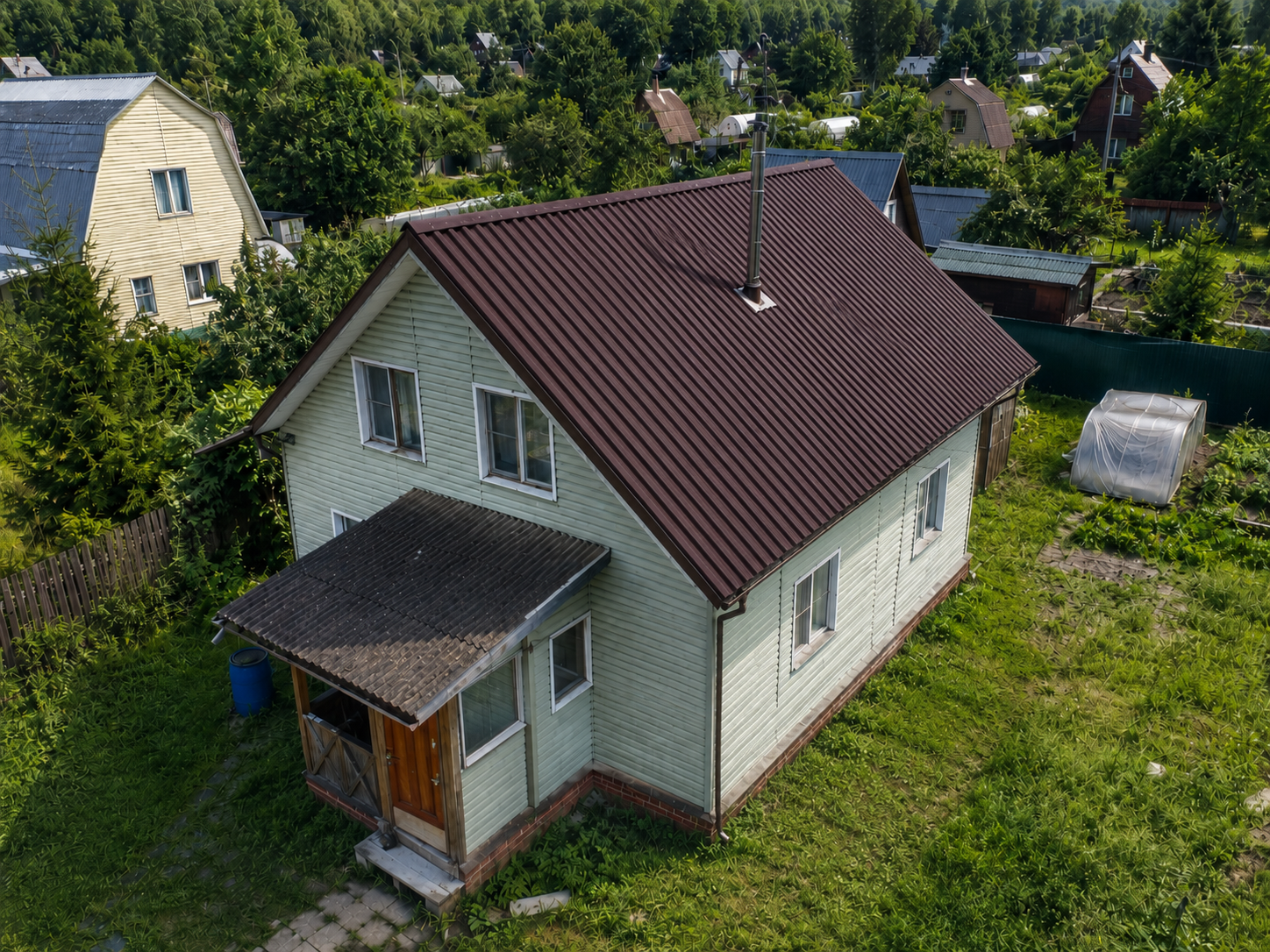 Готовая кровля после замены