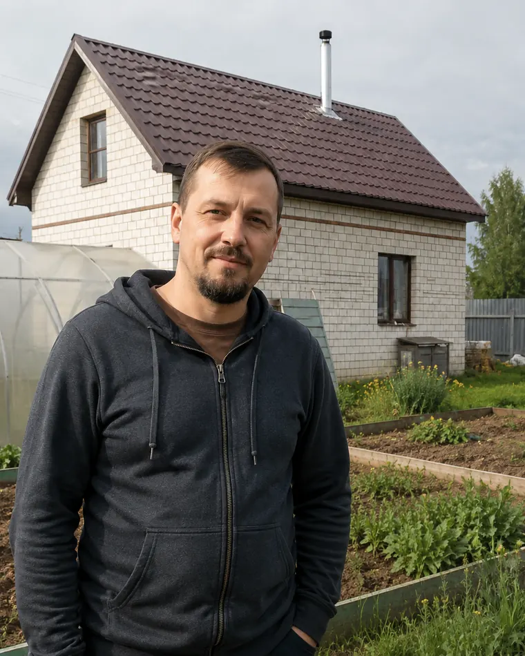 Кровля дома из пеноблоков после ремонта